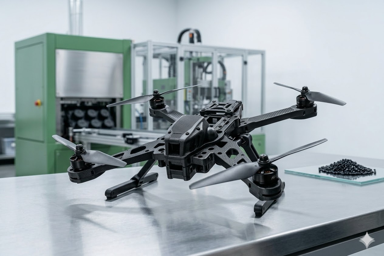 High-performance composite drone